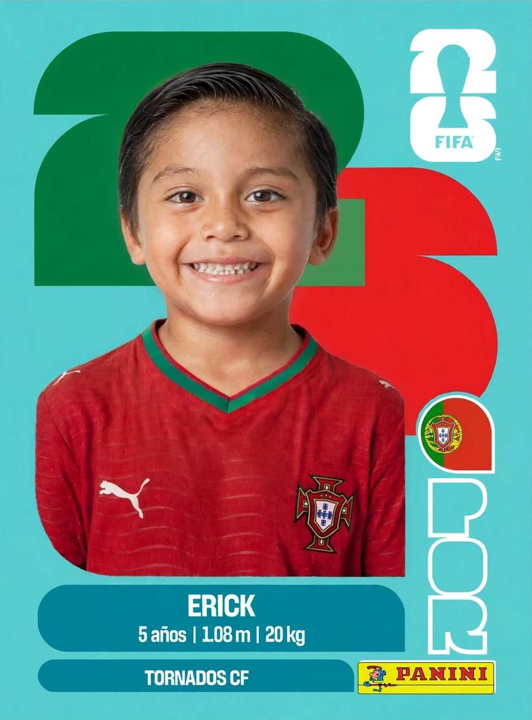 Erick - Estampita Panini